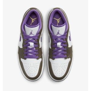 Air Jordan 1 Low Palomino / Wild Berry-White New  553558-215 100% Auth